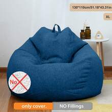 Oversized 51.18*43.31in Bean Bag Cover No Filler Home Essentials Indoor Outdoor,Chair Covers,Couch Cover,Room Acesories,Sofa Covers,Room Deocr ,Dorm,Bean Bag Chair,Bean Bag - 查看 17