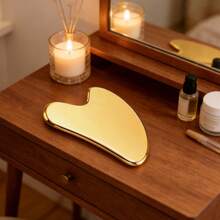 Stainless Steel Gua Sha Facial Tools Guasha For Face Metal Gua Sha Tighten Skin Massage Guasha Beauty Tool For Body Eyes Neck Massager Skin Care Gifts - Vàng - Xem 5