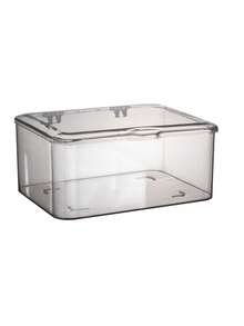 1个首饰收纳盒，翻盖透明防尘盒，适用于发夹、发带、松紧带等，桌面收纳整理盒，可堆叠收纳盒，适用于抽屉、梳妆台、浴室，女友礼物，适合阳光旅行、返校季、房间装饰 - 無色 - 查看 19