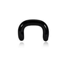 1/2个 U型玻璃马蹄形鼻环 隐形透明鼻中隔穿刺饰品 低过敏性 男女通用 - 玻璃-2 - 查看 23