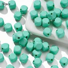 10mm Macaron Acrylic Diagonal Cut Square Beads DIY Mobile Phone Chain Necklace Bead Accessories Wholesale - Multicolor - View 14