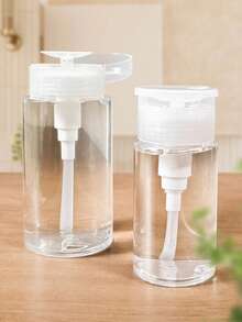 1/2/3pcs Makeup Remover Water Refillable Bottles, Transparent Toner Bottles, Cosmetic Nail Polish Remover Empty Bottles - Multicolor - View 3