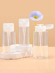 1/2/3pcs Makeup Remover Water Refillable Bottles, Transparent Toner Bottles, Cosmetic Nail Polish Remover Empty Bottles - Multicolor - View 8