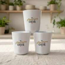 1 Cốc nước Melamine, dung tích khoảng 210ml, cốc nước in hình, cốc sứ in hình, cốc trà in hình, quà tặng ý tưởng tuyệt vời. - trắng - Xem 4