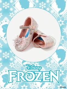 Disney 1 Pair Authorized Collaboration With [Movie Title] Princess Shoes, Suitable For Daily And Outdoor Wear, Comfortable, Non-Slip, Breathable (Children Flat Shoes, Girls Shoes, Princess Shoes, Queen Shoes) - Pink - View 2