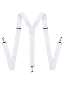 1 Dây đeo quần co giãn có thể điều chỉnh hình chữ Y dành cho nam, rộng 2,5cm, dây đeo quần trang trọng, lựa chọn cho mùa tiệc tùng - A - Xem 14