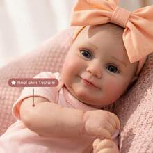 50厘米/20英寸逼真重生娃娃，全乙烯基材质，3D彩绘肌肤，血管清晰可见，乙烯基四肢，手工绘制头发，手工艺术娃娃 - 收藏级艺术娃娃，圣诞节/生日/感恩节礼物 - 多色 - 查看 3