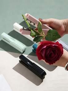 1pc Rose Thorn Stripper, Rose Thorn Removal Tool, Rose Stem & Leaf Thorns Remover, Floral Trimming Tool Kit, Portable Gardening Tool, Rose Stem Stripper, Stem Cleaner, Plastic Stem Peeler, Rose Leaf Trimmer, Suitable For Home Garden Florist Floral, Used To Remove Leaves, Quickly Remove Rose Stems Or Branches - Multicolor - View 3