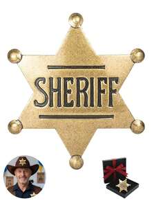 Spiritual West Sheriff Badge, Adult Party Supplies, School Carnival Prizes, Party Bag Gift Fillers, Incredible Party Gifts, Valentine's Day Gifts - Multicolor - View 2
