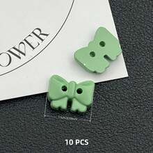 10/20颗 0.6-0.7英寸 多色卡通双眼蝴蝶结树脂纽扣，塑料缝纫纽扣，适用于编织、DIY服装、工艺品、美术用品、缝纫配件 - 多色蝴蝶結 - 查看 11