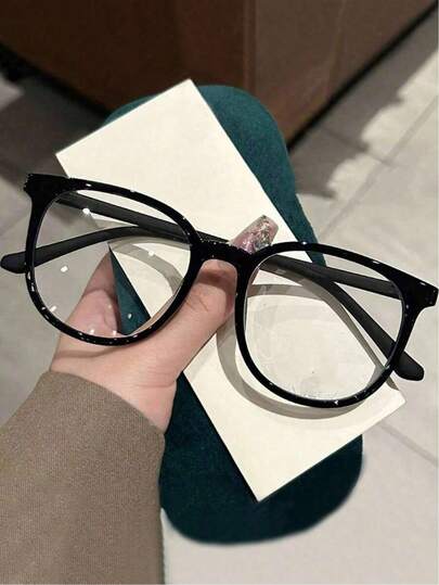 1 Pair Black Fashion Multifunctional Non-Prescription Glasses (Eyeglass Case Not Included)