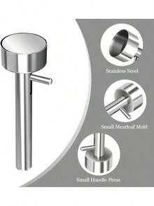 1个肉丸制作器，包含不粘不锈钢肉丸和沙拉三明治制作工具、不锈钢沙拉三明治制作勺模、家用小型肉丸压模，易于使用和清洗。 - 彩色 - 查看 10