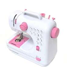 Small 6in1 Portable Mini Sewing Machine Set, With 42PCS Tool Kit, Overlocking Machines, Multifunctional Electric Sewing Machine, Edge Locking Machines With Extension Table, Foot Pedal, Light, And Sewing Kit Tools, 12Built-In Stitches 2 Speed, Can Lock The Edges, Suitable For Beginners And DIY Sewing Enthusiasts - 查看 4