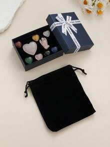 6/7/11 Pcs Healing Crystal Chakra Stones Set, Chakra Heart Crystal Stones, 7 Chakra Tumbled Stones Bulk Natural Amethyst Rose Quartz Green Aventurine Tiger Eye For Reiki Chakra Meditation - Multicolor - View 9