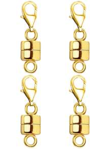 14K Gold & Silver Magnetic Clasp With Lobster Clasp, Suitable For Necklace Extension Chain And Bracelet Closure - Multicolor - View 18