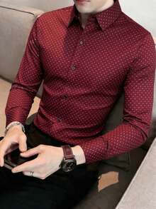 Men's Shirts, Casual And Business. - Red - View 2