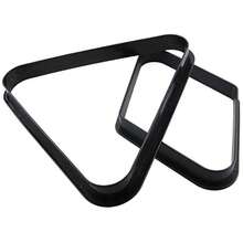 2pcs Black Plastic Billiard Ball Rack 2-1/4 Inches Billiard Triangle Rack And 9-Ball Diamond Billiard Rack Pool Billiard Balls Accessories 1 X Triangle + 1 X Diamondgift - as pic - View 1