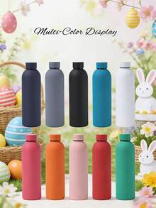 1件客製化雙層不鏽鋼咖啡杯/蘇打水瓶，運動保溫水杯，500ml/17oz 個性化姓名保溫杯，多色可選，適合開學、節日與生日禮物 - 彩色 - 查看 5