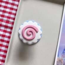 Cartoon Silicone Magnetic Phone Holder, Flower, Fruit, Cow Pattern Phone Grip Air Cushion Foldable Stand, Phone & Tablet Rear Support Bracket - Multicolor - View 7