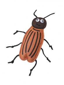 Đồ chơi cho mèo, Đồ chơi tương tác cho mèo, Đồ chơi nhai bằng nỉ hình gián giống côn trùng, Đồ chơi bọ rùa dễ thương giúp giảm buồn chán, Phụ kiện chụp ảnh, Bạn đồng hành cào và cắn cho mèo - Nhiều màu - Xem 7