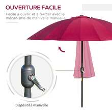 Parasol d'extérieur, support et base - A - Voir 3