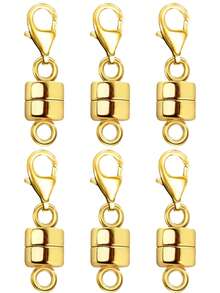 14K Gold & Silver Magnetic Clasp With Lobster Clasp, Suitable For Necklace Extension Chain And Bracelet Closure - Multicolor - View 16