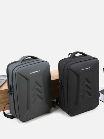 حقيبة ظهر رجالية كاجوال مزودة بقفل تركيبي، حقيبة ظهر لابتوب للسفر والعمل، حقيبة ظهر للتنقل، حقيبة كتب رجالية