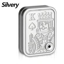 1pc Finger Sliding Pressure Relief Toy - Playing Card Spring Coin Keychain, Cat Claw Pressing Playing Card Spring Sliding Toy, Suitable For Anxiety, ADHD And Autism, Portable Adult & Teen Daily Stress Relief Small Tool (Red/Silver/Gold/Blue Available), Cool Toy For Adults & Teens, Sensory Toy, Birthday/Back To School/Easter Gift - Multicolor - View 14