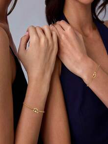 QWNHONEY 1 Set Pulsera de con Girasol Dorado - Dorado - Ver 2