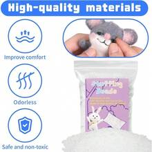Weighted Poly Pellets Stuffing Beads With Plastic Eyes For Stuffed Animals DIY Craft Dolls 50g 1.76oz - 1 - 查看 3