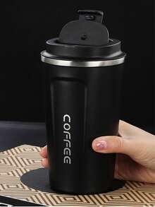 1pc Double-Layer Stainless Steel Insulated Coffee Cup, Mug, Water Bottle, Travel Tumbler, Office Cup, Back To School, Ramadan Gift - Multicolor - View 3