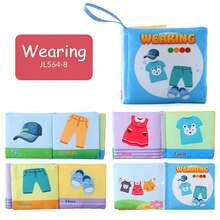 1包婴儿布书，彩色布艺书，适合婴幼儿，早教益智玩具 - 动物/水果/交通工具，数字认知感官玩具，柔软质地，适合新生儿，促进宝宝发育，是理想的礼物之选。 - 彩色 - 查看 16