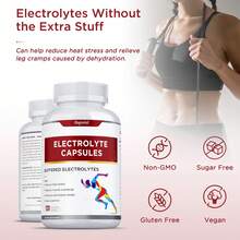 BUPORAI Electrolyte Capsules - Improve Athletic Performance, Speed Recovery, Support Cognitive Function, Enhance Natural Energy, Replenish Strength - 120pcs - Một chai - Giai đoạn dùng thử - Xem 4