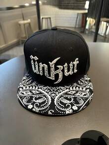 1pc Embroidered Letter Flat-Brim Cap, Suitable For Spring, Autumn, Street Dance, Hip-Hop, Teenagers, Students, Baseball Cap, Summer, Unisex, Versatile, Sun Hat - Hip Hop Hat - View 5