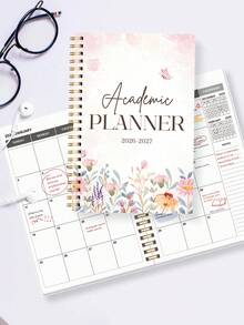 Trees 2026–2027 Planner Weekly & Monthly, 24-Month 2026 Monthly Calendar Planner, Includes Monthly Overviews, Weekly Pages & Notes,Perfect 2026 Planner For Work, School & Personal,Office Desk Accessories - Pink - View 6