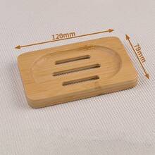 4pcs Handmade Bamboo Soap Dish With Self-Drainage Design, Mold & Insect Proof Soap Holder For Bathroom, Shower, Kitchen, Extends Soap Lifespan - Apricot - View 9