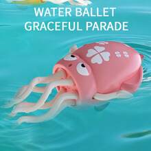 1PC Wind-Up Cute Squid Bath Toy, Interactive Swiming Crawling Water Toy For Toddlers 3+,Sensory Bath Toy For Kids Bath Time Fun,Interactive Dancing Squid For Kids Early Education - Multicolor - View 5