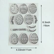Easter Bunny, Eggs, Bird Nest Transparent Stamps, Scrapbooking & Card Making DIY Decorative Materials, Basket, Tulips, Handmade Card Decorations - Easter - View 16