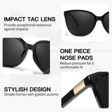 2Pack Polarised Sunglasses Womens - Stylish And  UV400 Protection For Outdoor Activities - A01 Black + Tortoise/Brown - View 4