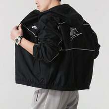 Chaqueta deportiva tejida casual para hombre AS M NK CLUB ATHLETE HD - Negro - Ver 2