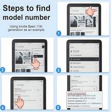 适用于 7/6.8/6 英寸 Kindle Paperwhite（第 12/11/10/7/6/5 代 - 2024 年款）的紫色蝴蝶图案保护套，Kindle 电子阅读器 Colorsoft Signature Edition 配件，优雅简约的保护套，轻薄便携，适合作为礼物赠送给同事和朋友。 - 彩色 - 查看 8