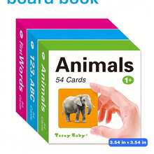 Set Of 54 English Animal Vocabulary Flashcards (9.8 Cm X 9.8 Cm). Featuring A Double-Sided Design That Pairs Images With Text, These Cards Facilitate Interactive Learning And Visual Memory-An Ideal Back-To-School Gift. Educational Resource. - Multicolor - View 9