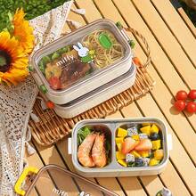 Hộp cơm bento Miffy một lớp bằng thép không gỉ được cấp phép chính thức, có hai ngăn, thiết kế nhân vật hoạt hình anime Nhật Bản đáng yêu, phù hợp cho học sinh, nhân viên văn phòng, thanh thiếu niên và người lớn, món quà sinh nhật và ngày lễ hoàn hảo cho người hâm mộ và nhà sưu tập anime, thiết kế hình thỏ thời trang và dễ thương, bền, chống rò rỉ, có thể tái sử dụng, hộp đựng thực phẩm giữ nhiệt di động. - Nhiều màu - Xem 5