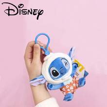 Disney 官方授权史迪奇毛绒玩偶，史迪奇发髻背包挂件，毛绒玩偶挂件，节日礼物 - 彩色 - 查看 4