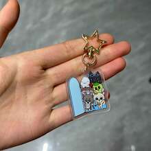亚克力双面卡通钥匙扣吊坠 - 彩色 - 查看 20