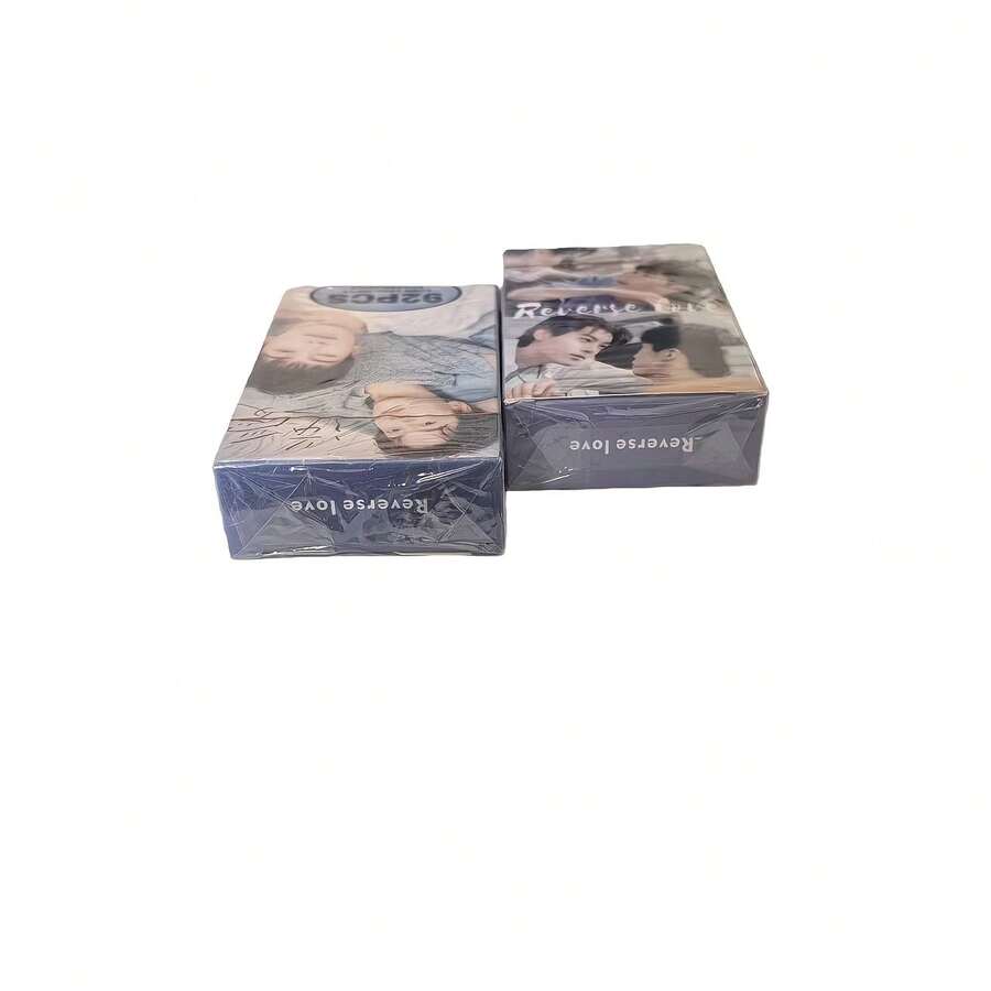 1 pieza (60 tarjetas + 32 mini pegatinas) Tarjetas coleccionables de fotos de la serie de TV "Reverse Love", pegatinas para scrapbooking, tarjetas LOMO, tarjetas de felicitación, impresión de alta definición a doble cara, artículos de colección - Multicolor - Ver 1