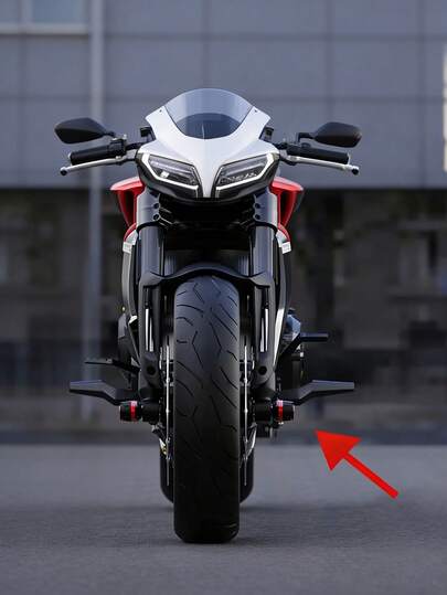 Motorcycle Crash Bars & Engine Guard - Premium CNC Machined Aluminum Alloy Front Frame Slider Set With Reinforced Anti-Impact Design For Enhanced Drop & Scratch Protection, Fit For Most Motorcycles, Cruisers, Choppers & Scooters