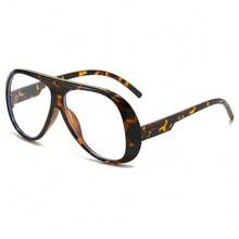 New Retro Fashion Oversized Non-Prescription Glasses Glasses, Elegant Personalized Versatile Daily Wear Non-Prescription Glasses Eyeglasses For Women - Multicolor - View 7