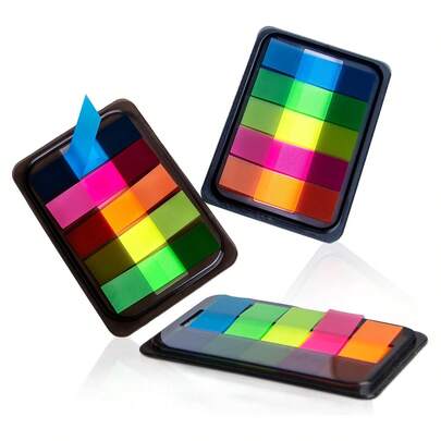 3 ชิ้น (300 แผ่น), กระดาษโน้ตกาวใส, ที่คั่นหน้า, แถบกาว, สติกเกอร์ฉลาก, แถบดัชนีป๊อปอัพ, สติกเกอร์ธง