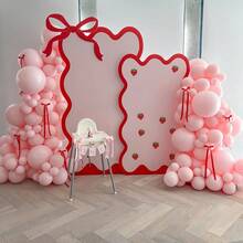 54pcs/28pcs Balloon Set 10inch/12inch White, Macaron Pink, Pastel Pink, Metallic Pink, Pink Foil Sequin Balloons, Latex Balloon Set, Suitable For Anniversary, Wedding Decoration, Photo Backdrop, Birthday Decoration, Bridal Shower, Theme Decoration, Indoor Decoration, Proposal Ceremony - Multicolor - View 5
